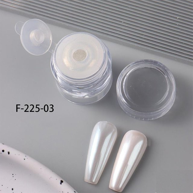 Herself Fastened Nagelpuder, Klar, Metallic, 0,5 g - Bild 1