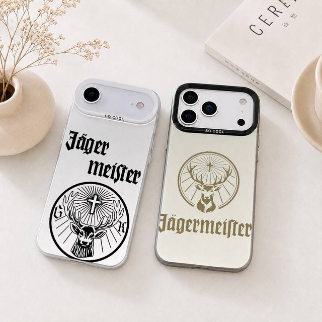 Jägermeister Handyhülle in Silber für iPhone 11 bis iPhone 17 Modelle - Bild 1