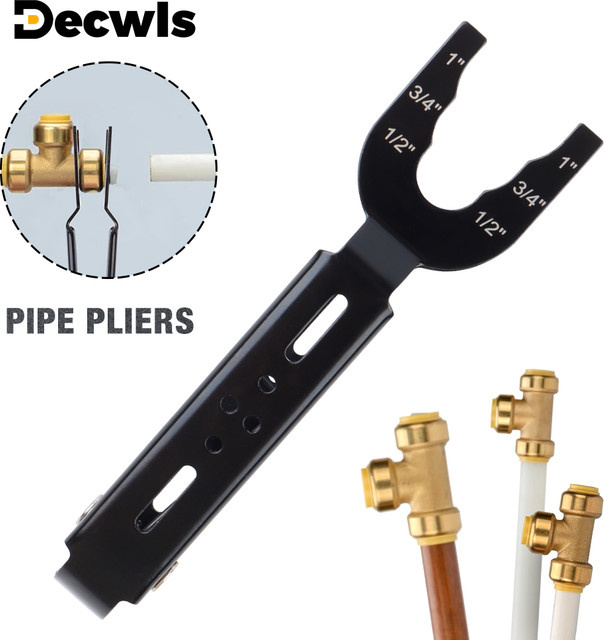 3-in-1 Profi-Rohrzange als Mehrzweck-Werkzeug für 1/2″, 3/4″ und 1″ Rohre zur Installation und Entfernung von Kupfer-, PEX- und PVC-Rohren - Bild 1
