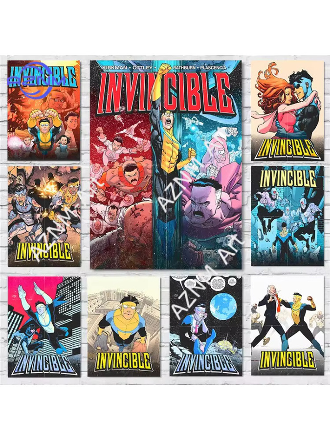 KAYOU Superhelden-Comic Invincible Wandkunst Leinwandgemälde in Mehrfarbig - Bild 3