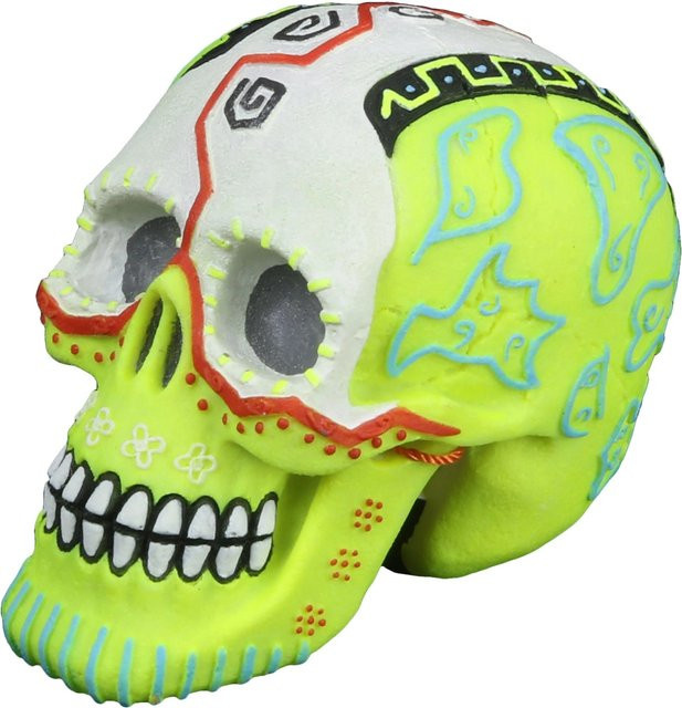 Aqua Della Dekoration Dia de los Muertos Totenkopf mehrfarbig B/T/H: 11,8 x 7,7 x 9,2 cm - Bild 1