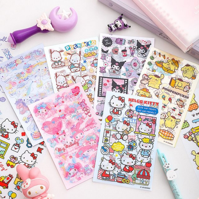 Sanrio Hello Kitty Aufkleber, 4-teiliges Set - Bild 1