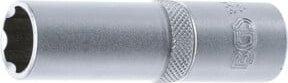 BGS Steckschlüssel-Einsatz Super Lock tief Antrieb Innenvierkant 12,5 mm 1/2 Zoll SW 15 mm aus Edelstahl in Silber - Bild 1