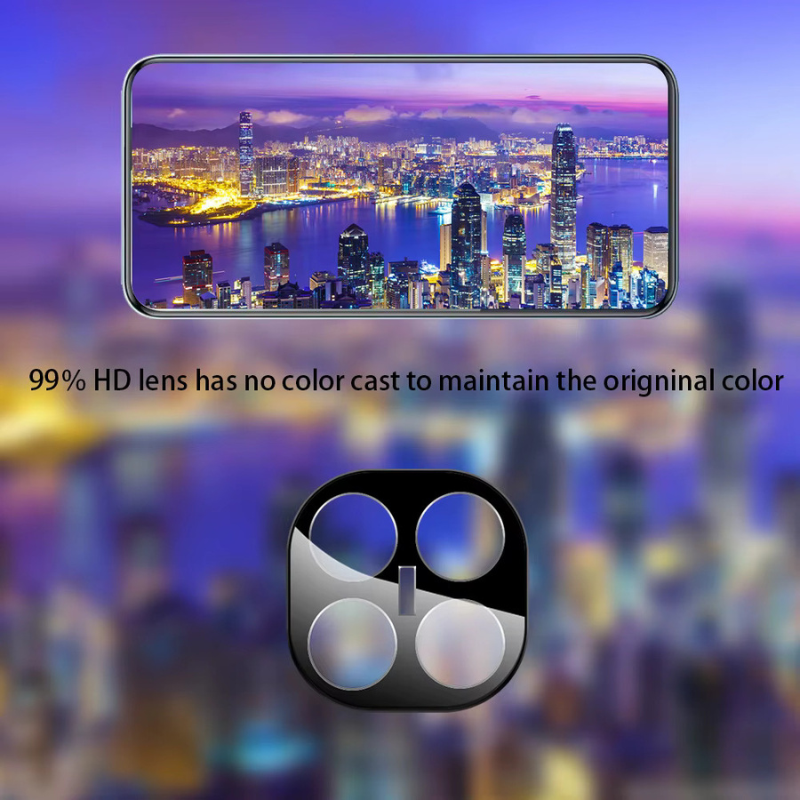 2 Stück 3D gebogener Kameraschutz aus Glas für Xiaomi Redmi Note 15 Pro+ 5G, transparent - Bild 6