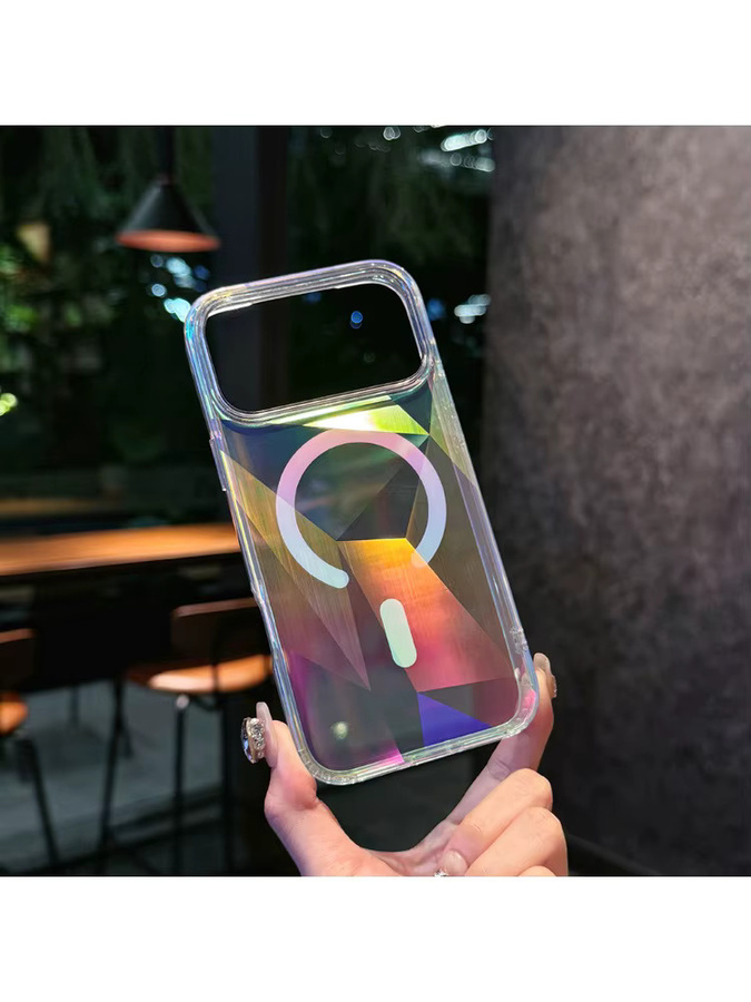 Bunte Diamant-Handyhülle für iPhone 17 Pro Max, 16, 15, 14, 13 Pro Max, magnetische Schutzhülle, wasserdicht und sturzfest, Multicolor - Bild 5