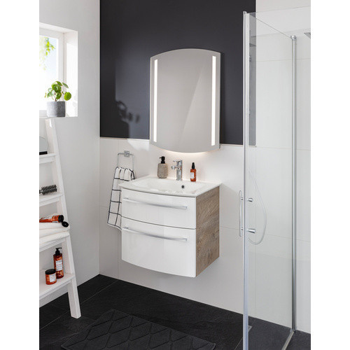 Fackelmann LED-Spiegelelement B.Style in Grau B/H/T: 60,5 x 80 x 2 cm - Bild 2