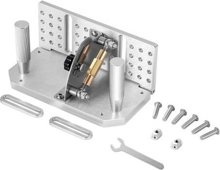 VEVOR Schärfvorrichtung für Bandschleifer aus Aluminiumlegierung in Silber, verstellbar 85°-115°, mit 2 Griffen, Länge: 19,5 cm - Bild 1