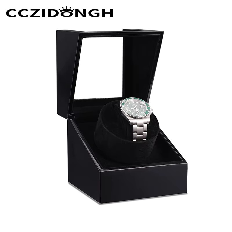 CCZIDONGH Uhrenbeweger, Edelstahl, Schwarz, Unisex - Bild 3