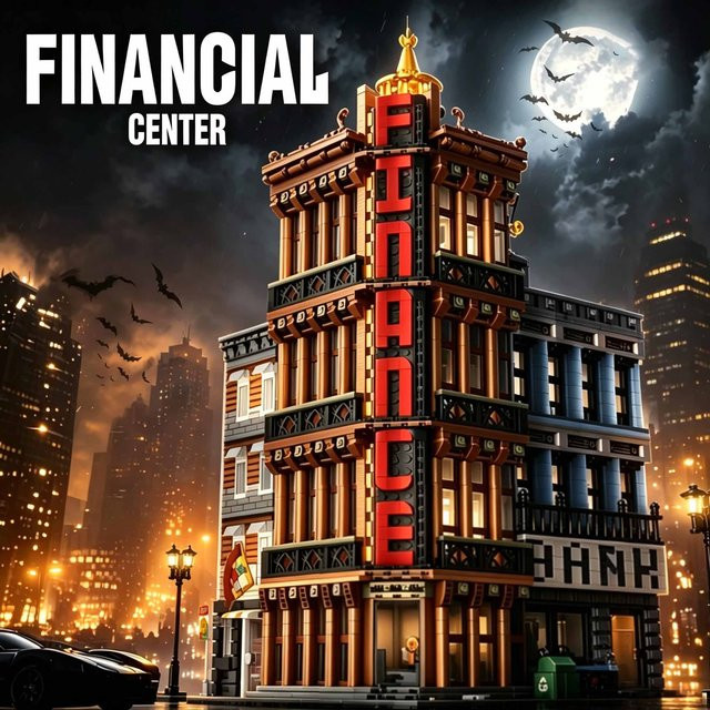 Creatie MOC Finanzzentrum Bankgebäude, Architektur-Bausatz, 3763 Teile, ab 14 Jahre - Bild 1