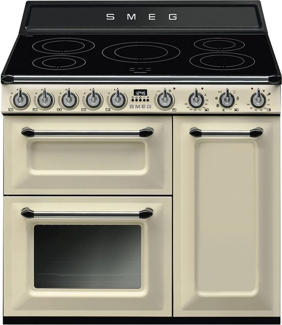 Smeg Stand-Elektroherd TR93IP2 mit Induktionsfeld in Beige - Bild 1