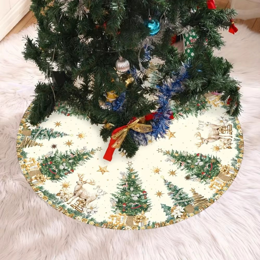 VIKAMA Weihnachts-Rentierbaumrock für Innen- und Außenbereiche zur Partydekoration - Bild 3