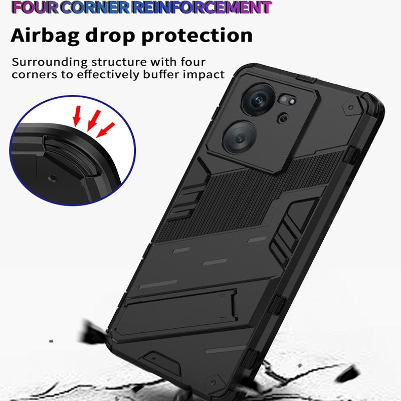Stoßfeste Armor Schutzhülle von Tsimak für Xiaomi 13T Pro, Redmi Note 12, POCO F5, X6 Pro und weitere Modelle in Schwarz - Bild 4