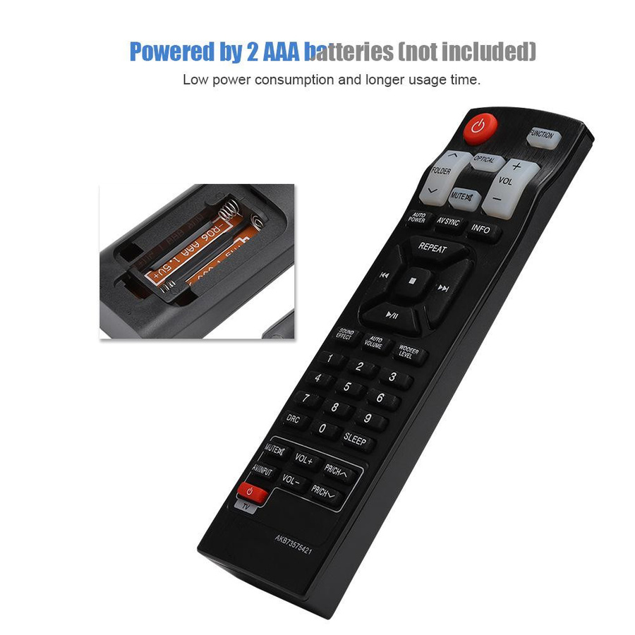 Alternative Fernbedienung für LG Soundbar AKB73575421 in Schwarz für NB3530A und NB4530A - Bild 2