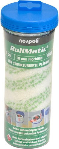 Nespoli Farbwalze Greenstar Teflon in Weiss mit einem Durchmesser von 8,5 cm - Bild 1