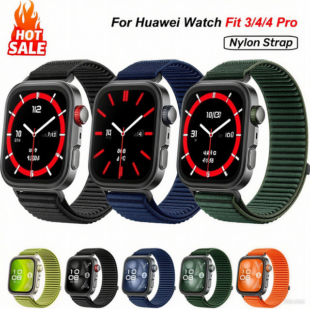 HUBANDE Uhrenarmband Nylon, Textil/NATO, für Huawei Uhr Fit 4/4 Pro - Bild 1
