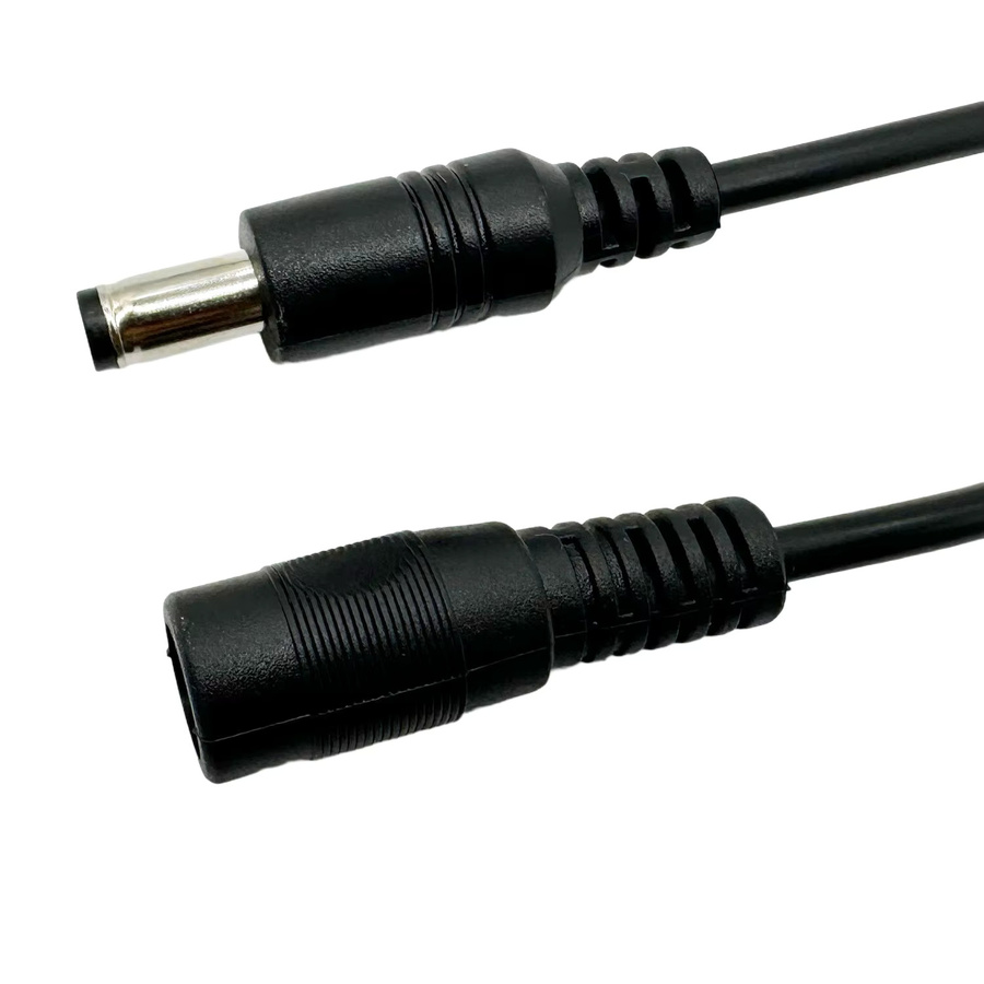 2 Stück UpperFu Umkehrpolaritäts-Stromumwandlungskabel DC 5,5mm x 2,1mm in Schwarz für Tastatur, Gitarre, Klavier und Effektpedale - Bild 5