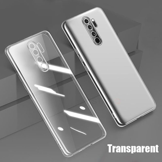 Transparente Silikon-Schutzhülle für Xiaomi Redmi Note 8 Pro mit galvanisiertem Stoßfänger - Bild 1