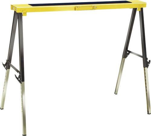 Brennenstuhl Falt-Arbeitsbock MB 120 KH, klappbar und höhenverstellbar, schwarz-gelb, Stahl und Kunststoff, B: 98,0 cm, H: 12,0 cm, T: 9,8 cm - Bild 1