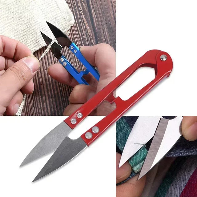 Skeyo Mini-Garnschere aus Edelstahl in Blau zum Schneiden und Nähen - Bild 1