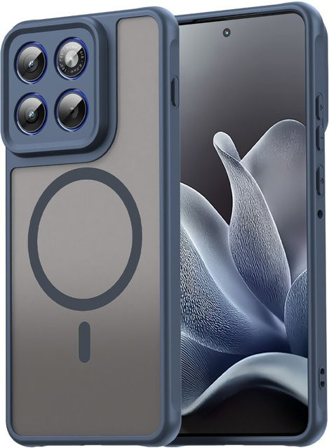Magnetische und stoßfeste Schutzhülle für Motorola Edge 70 Ultra Pro Fusion+ und Moto Edge 60 Pro in Transparent Matt mit kabelloser Ladefunktion - Bild 1