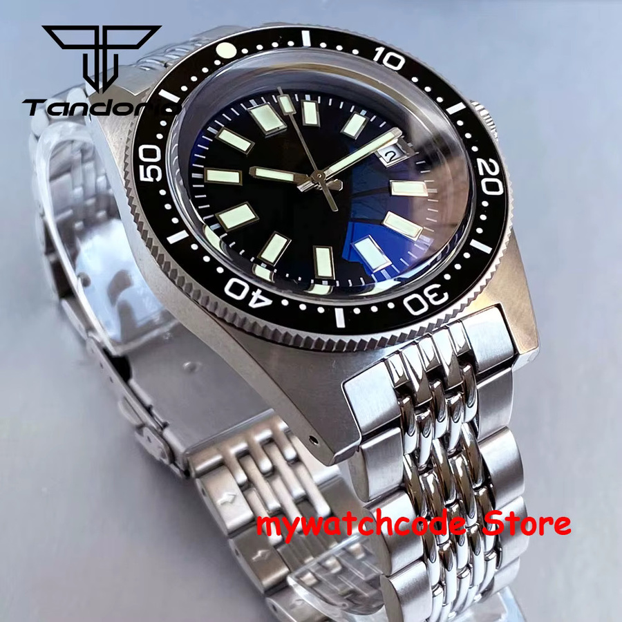Tandorio Armbanduhr, Automatik, Edelstahl, Saphirglas, Blau, Herren - Bild 4