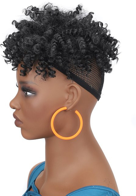 jeedou Afro-Topper, lockiges Kunsthaar, Unisex - Bild 1