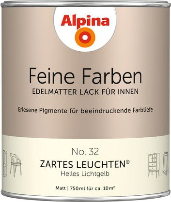 ALPINA FARBEN Buntlack Feine Farben Gelb Matt 0,75 l - Bild 1