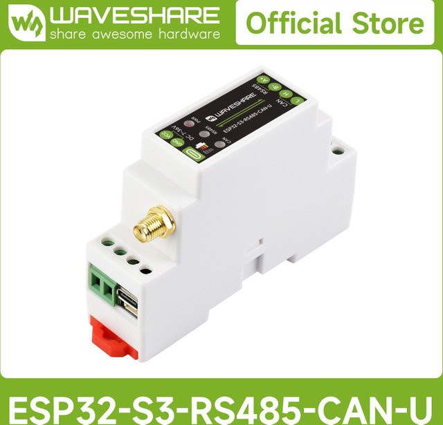 Waveshare Industrielle ESP32-S3 Steuerplatine mit RS485- und CAN-Kommunikationsschnittstellen in Weiß - Bild 1