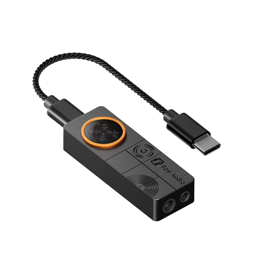 Fosi Audio Tragbarer HIFI-Kopfhörerverstärker DAC mit XMOS XU316, DSD512 Unterstützung, 4,4mm Balanced und 3,5mm Klinke, Schwarz - Bild 3