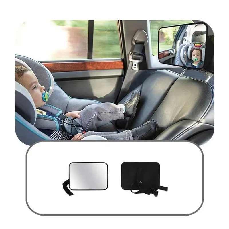 Universeller Auto Rückspiegel Baby Spiegel in Schwarz zur Überwachung deines Kindes auf dem Rücksitz - Bild 3
