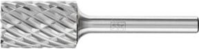 PFERD Hochleistungsfrässtift STEEL Zylinder ZYAS stirnverzahnt, Farbe: Silber, Durchmesser: 16 mm, Länge: 25 mm, Schaft-Durchmesser: 6 mm, Material: Hartmetall - Bild 1