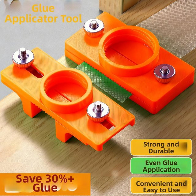 Vibratite Einstellbarer Kleber Applikator für Kantenumleimer in Orange, 10 mm bis 22 mm - Bild 1