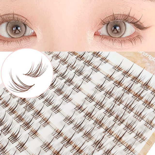 Karamellfarbene Sonnenblumen-Wimpern-Trilogie, künstliche Wimpern - Bild 1