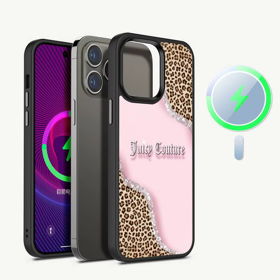 J-JuicysS Couture MagSafe Magnetische Handyhülle für iPhone 16 15 17 Pro Max 14 13 12 11 Plus in Schwarz - Bild 2