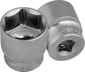 Kraftwerk BASIC LINE 1/2 Zoll Steckschlüsseleinsatz 29 mm in Silber aus Chrom-Vanadium - Bild 1
