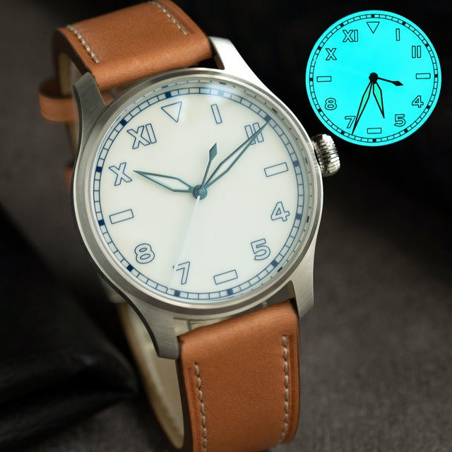 HRUODLAND Armbanduhr Automatik, Edelstahl, Leder, 40 mm, Herren - Bild 1