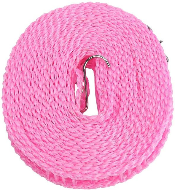 TOMTOP JMS Tragbare Outdoor-Wäscheleine, rutschfestes und verdicktes Wäschetrocknungsseil, Rosa, 5 m - Bild 1