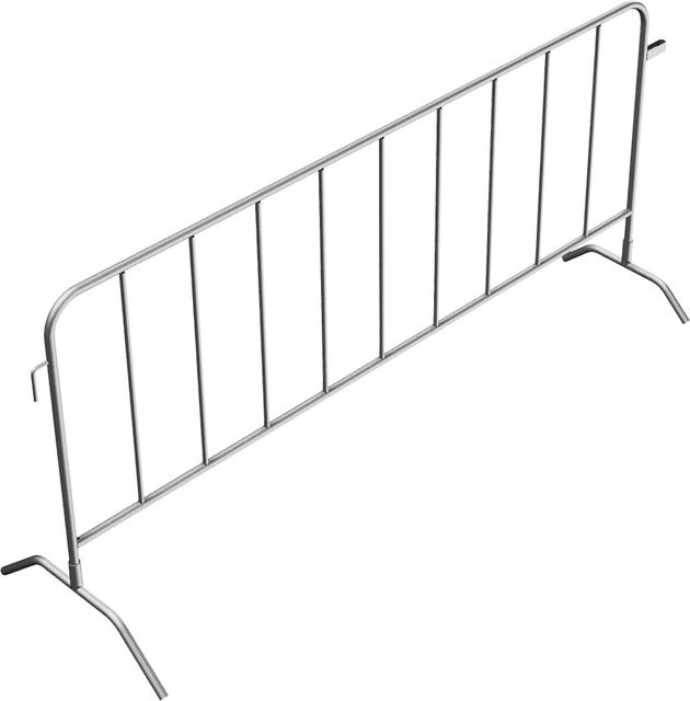 Schake Absperrgitter Typ L Site Fence aus Stahl in Silber, Höhe: 110 cm - Bild 1