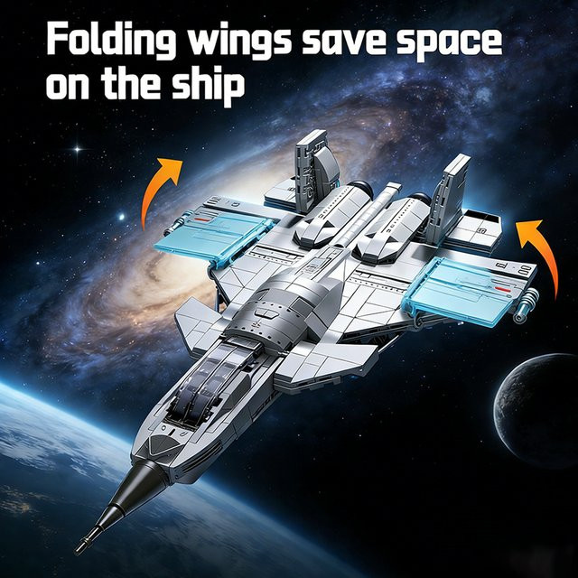 TOYLINX Militär Jet Fighter, Bausteine, 577 Teile - Bild 1