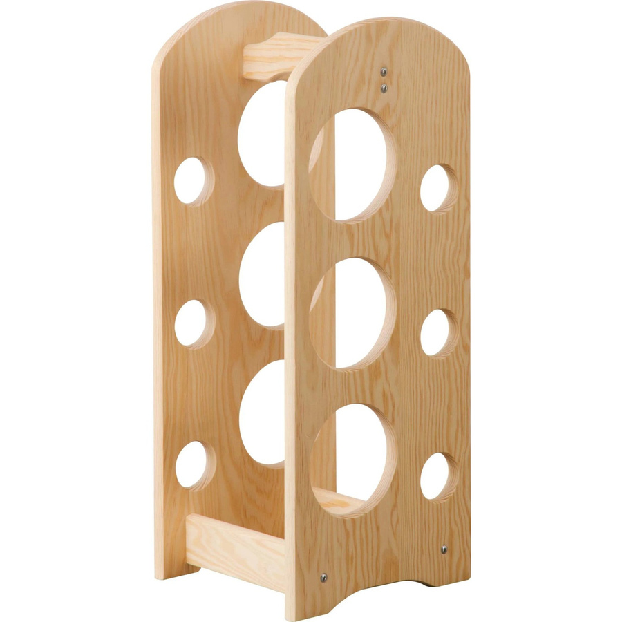 OBI Holzweinregal aus Kiefernholz für 6 Flaschen, Braun, B/T/H: 51 x 21 x 51 cm - Bild 2