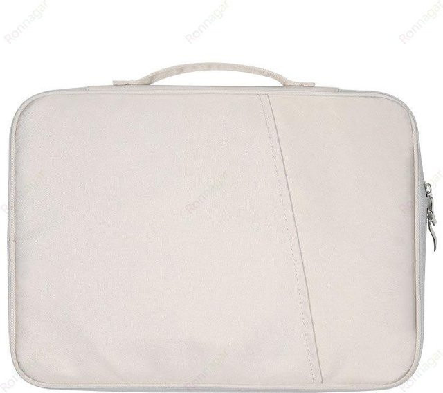 Schützende 13-Zoll-Laptoptasche für Apple MacBook Air und Surface Laptop in Beige - Bild 1