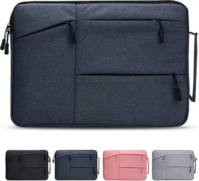 Universelle Laptop-Notebook-Hülle und Tablet-Tasche in Schwarz für 12 bis 16 Zoll, passend für Matebook Air Pro, Xiaomi, Huawei, HP und Dell - Bild 1