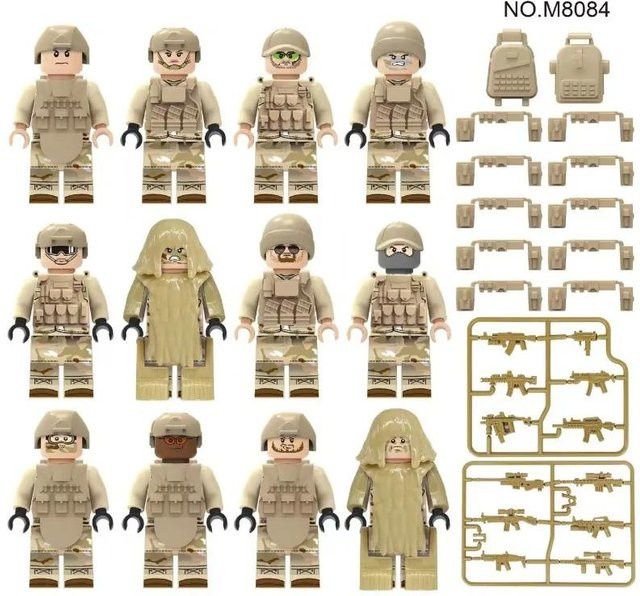 Militär-Bausteine, humanoide Puppen, Mini-Puppen, ab 14 Jahre - Bild 1