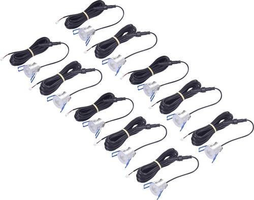 Sygonix SY-6737556 LED Einbauleuchte 10er Set Silber dimmbar IP65 - Bild 1