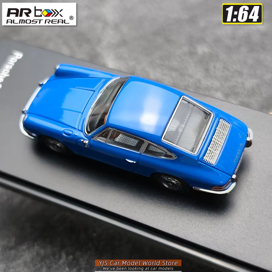 AR BOX Porsche 911 F-Modell, Druckgussmodell, 1:64, Blau, Metall - Bild 3