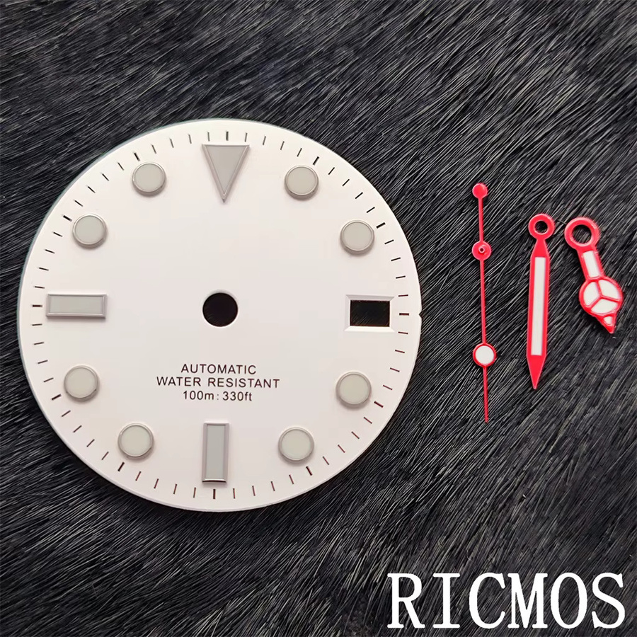 RICMOS Zifferblatt, Weiß, 28,5 mm, Automatikwerk, Unisex - Bild 2
