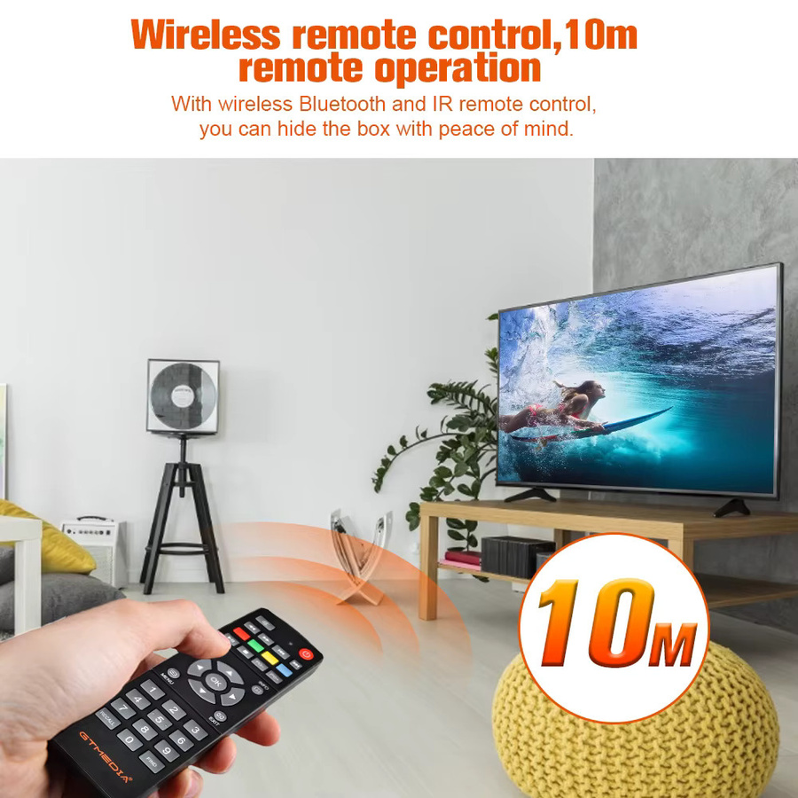 GTMEDIA Ifire2 1080P FHD TV Box Set Top Box mit M3U Decoder, H.265 HEVC 10bit, 2,4G Wifi und Ethernet in Schwarz - Bild 2