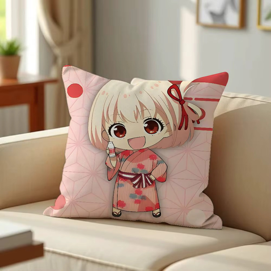 52TOYS Lycoris Recoil Chisato Kissenbezug für deine Wohnzimmerdekoration - Bild 4