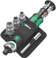 Wera Zyklop Pocket Set Imperial 2, 18-teiliger Bit-Satz, 3/8 Zoll, schwarz-grün-bunt - Bild 1