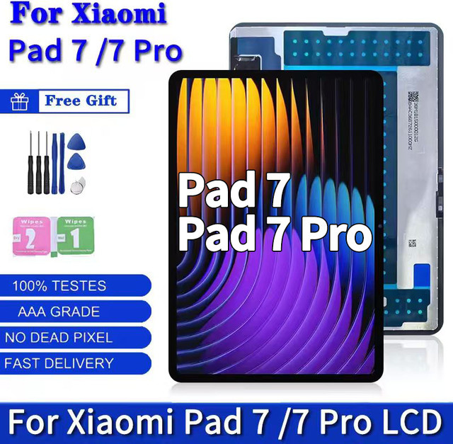 Xiaomi Pad 7 LCD Display Ersatzteil mit Touch Panel Digitizer in Schwarz - Bild 1